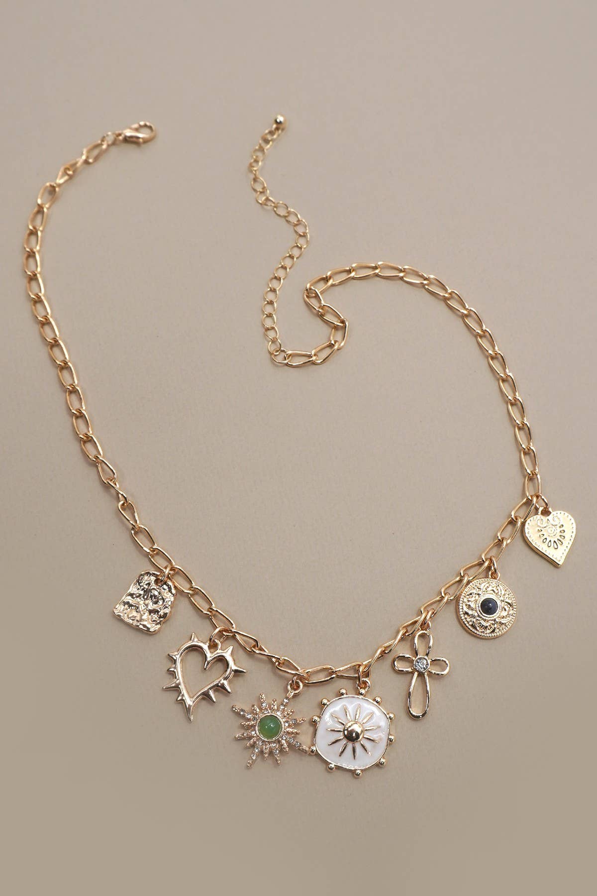 Sunburst Charm Necklace
