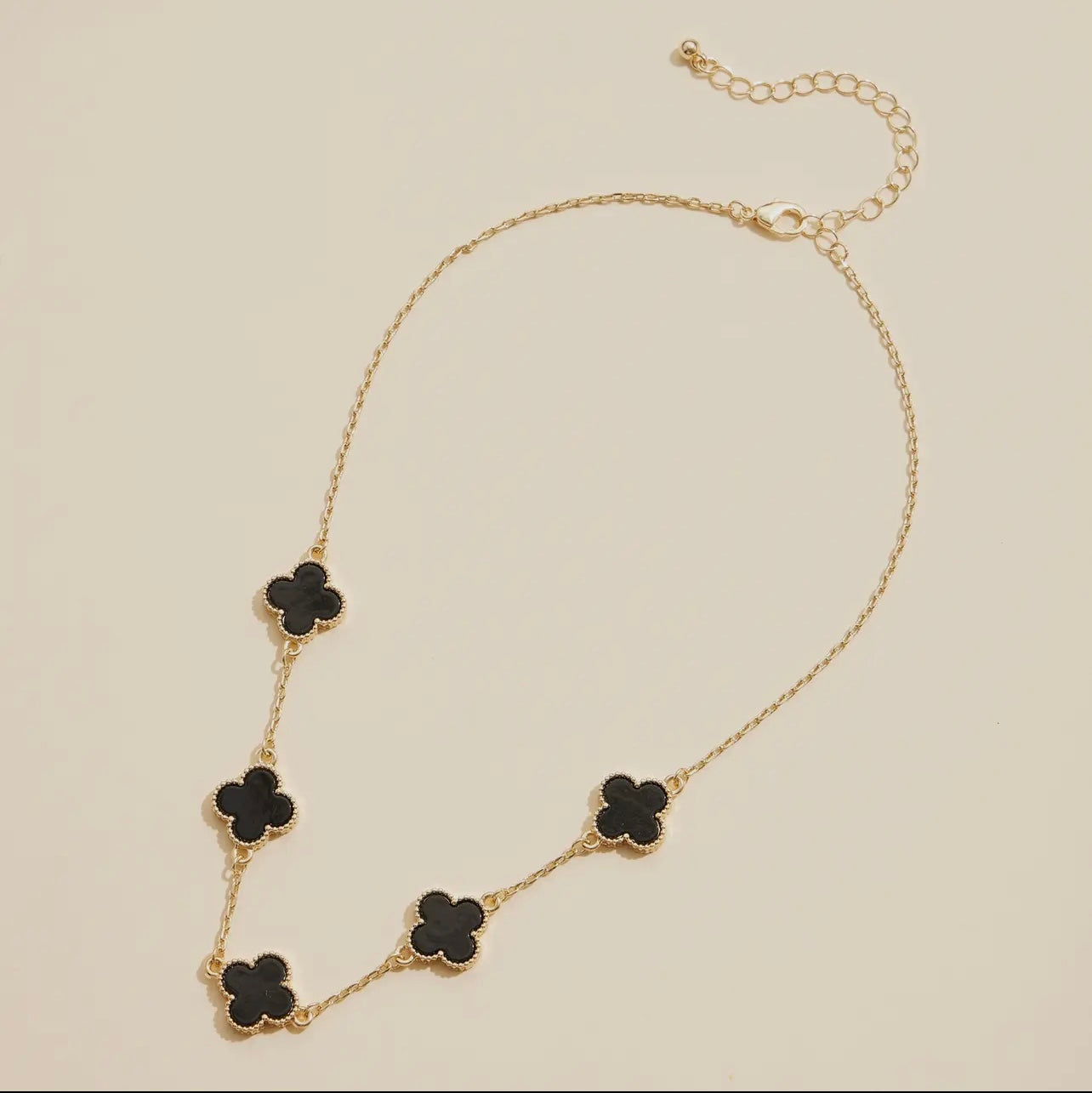 Beaded Clover Necklace