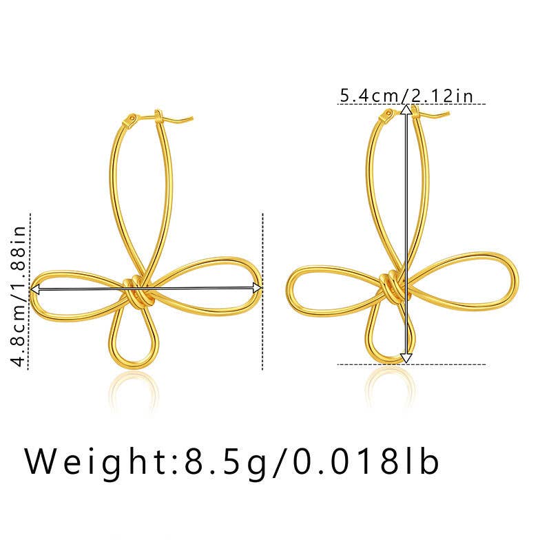 Halle Bow Hoops
