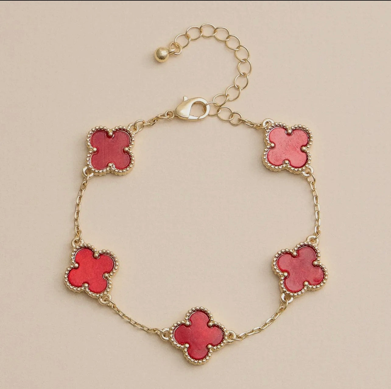 Beaded Clover Bracelet