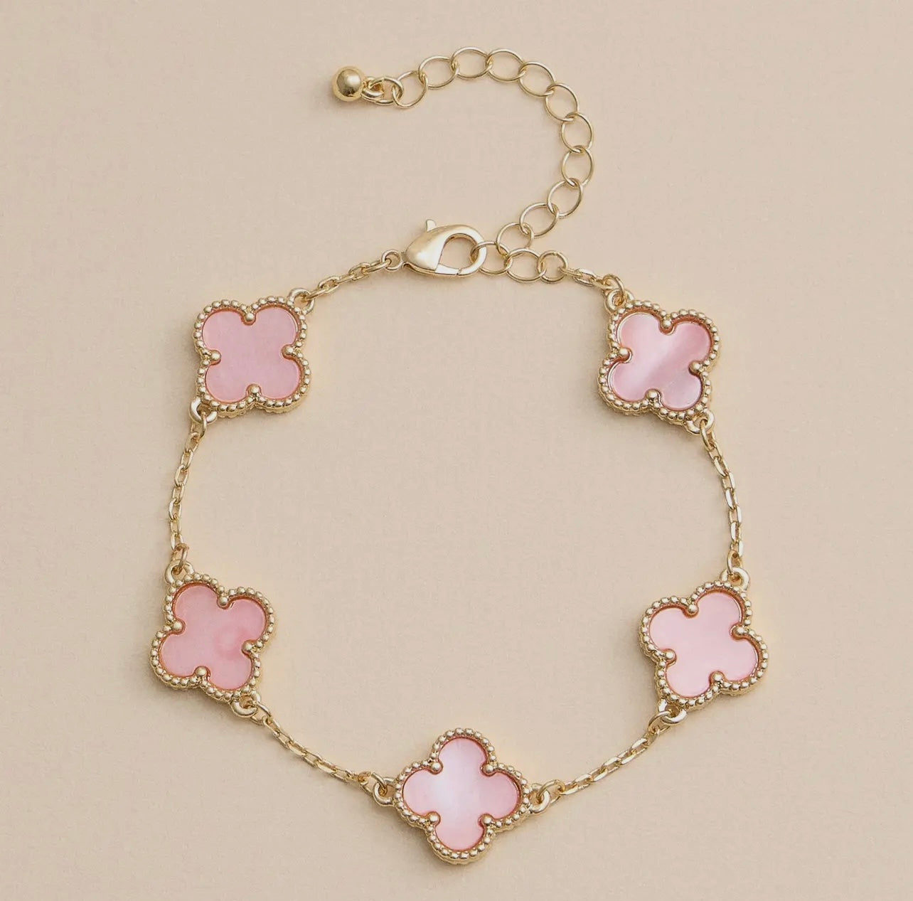 Beaded Clover Bracelet